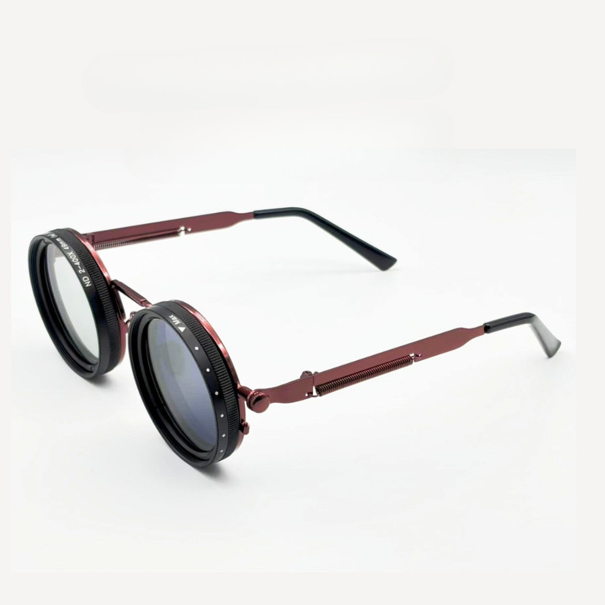 Moss Vintage Round Steampunk ND Dimming Sunglasses
