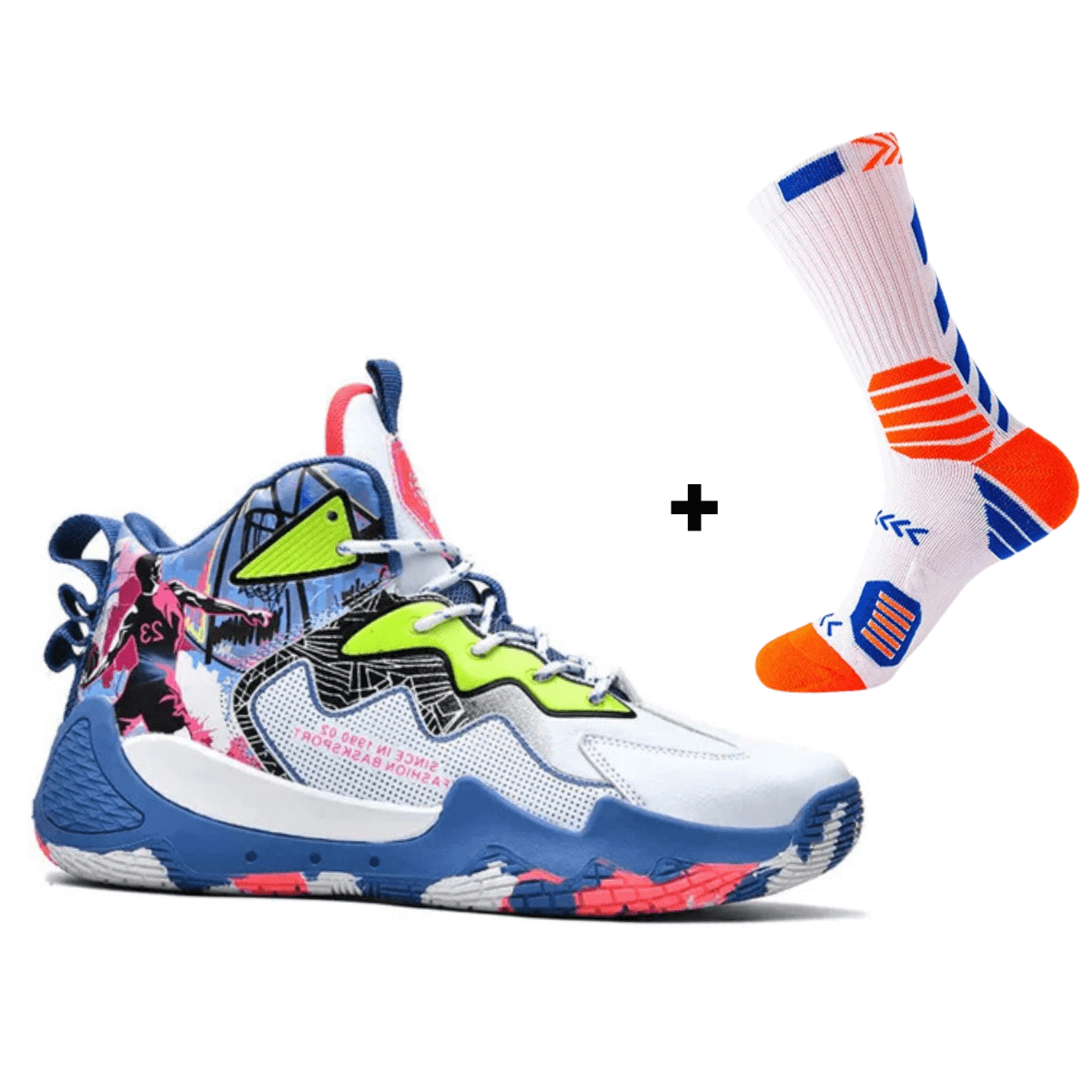 High-Fashion Basketball Shoes with Gift Socks - MoveUP Outlet