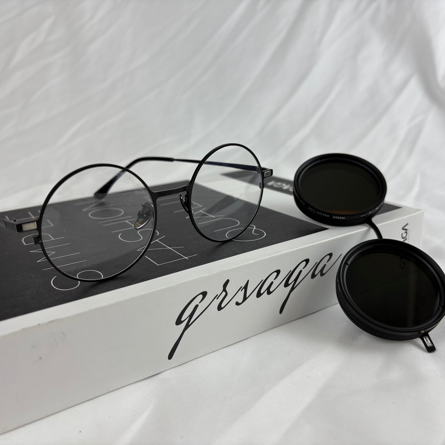 Umar Vintage Round Magnetic ND Dimming Sunglasses