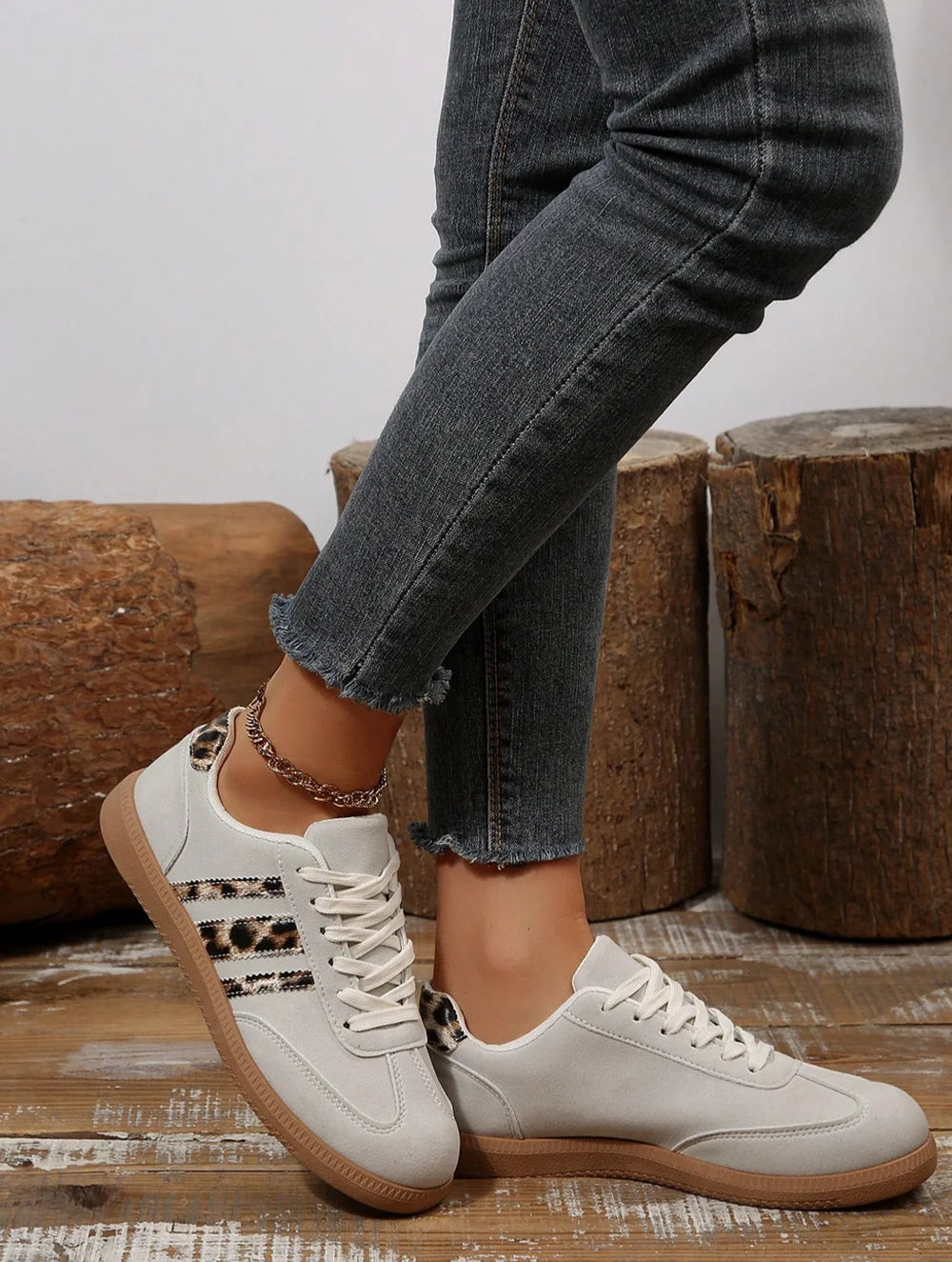 Samba Retro Leopard Grey Sneaker