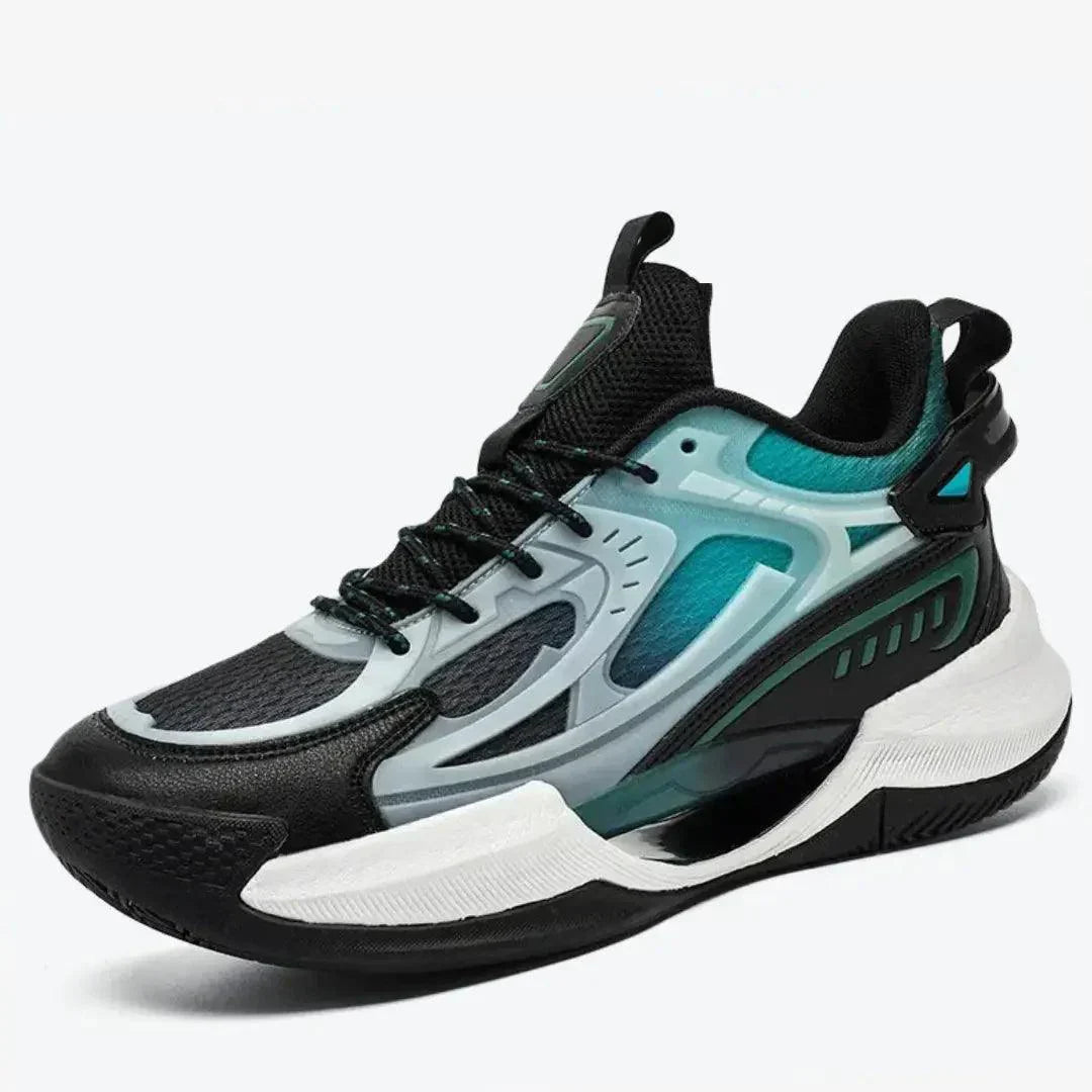 Black Basketball Shoes - Non-Slip with Enhanced Cushioning - MoveUP Outlet